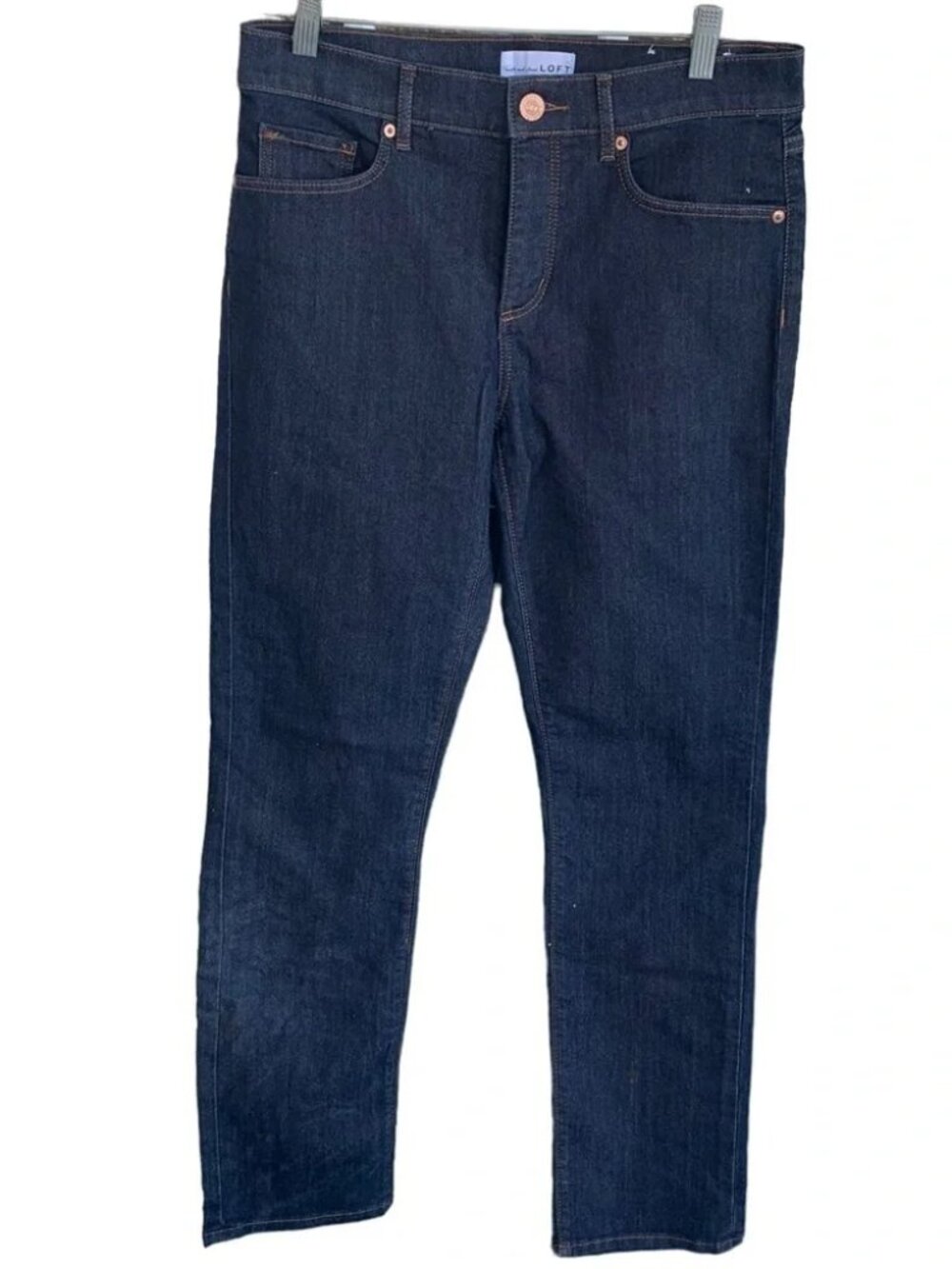 Loft Women’s Dark Wash "The Straight" Leg Blue Jeans Size 28 and Sz 6